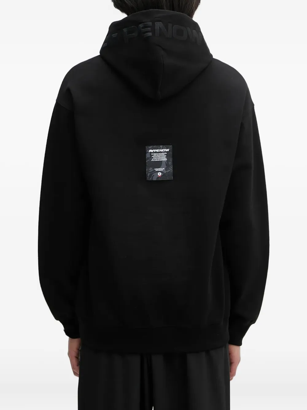 AAPE BY *A BATHING APE Hoodie met logoprint Zwart