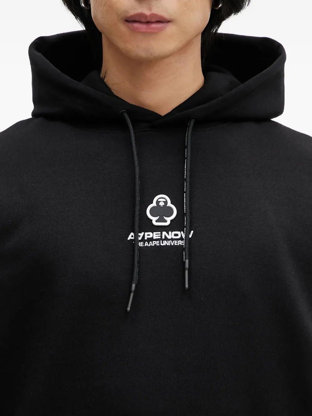 AAPE BY *A BATHING APE Hoodie met logoprint Zwart