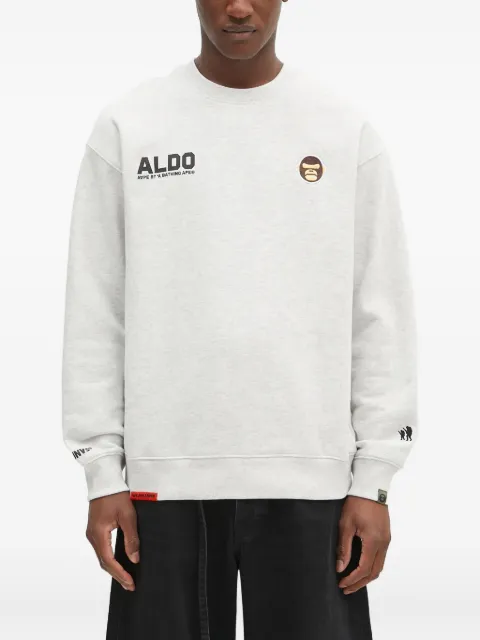 AAPE BY *A BATHING APE® Aldo Ape Head-emblem sweatshirt