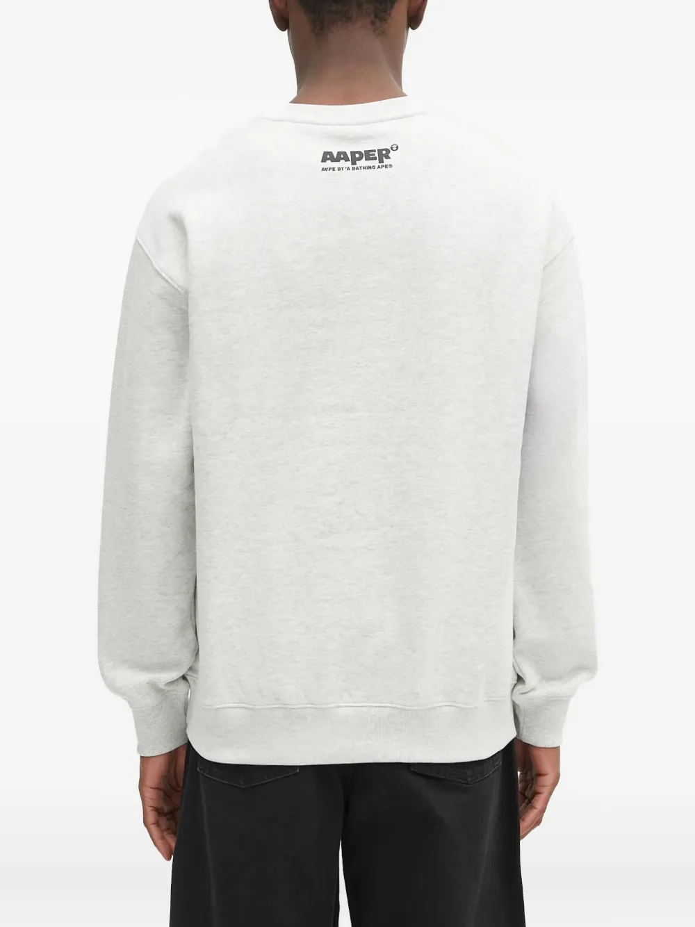 AAPE BY *A BATHING APE Sweater met Aldo Ape Head embleem Grijs