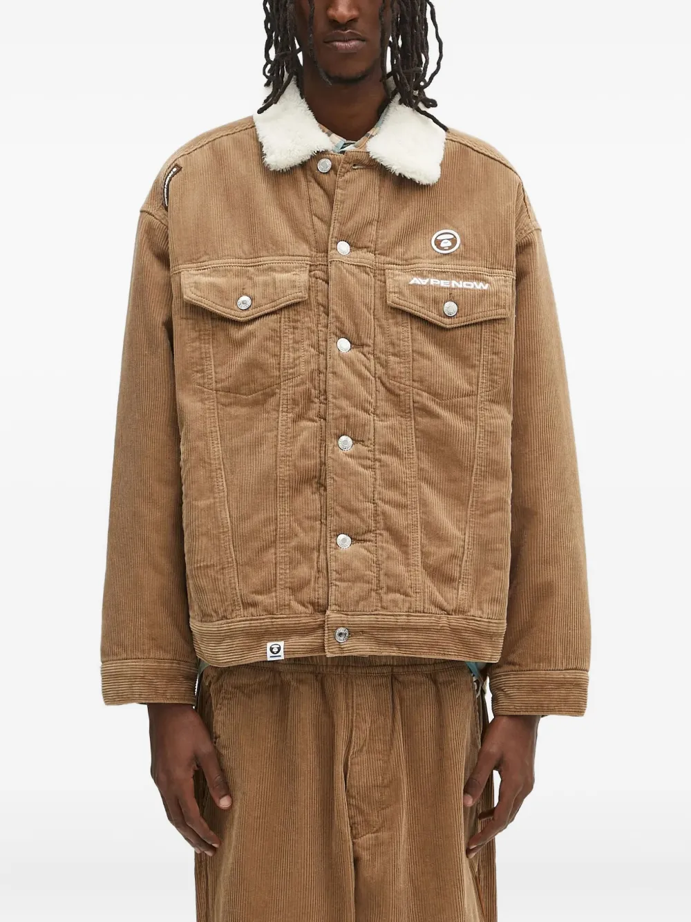 AAPE BY *A BATHING APE corduroy jacket Bruin