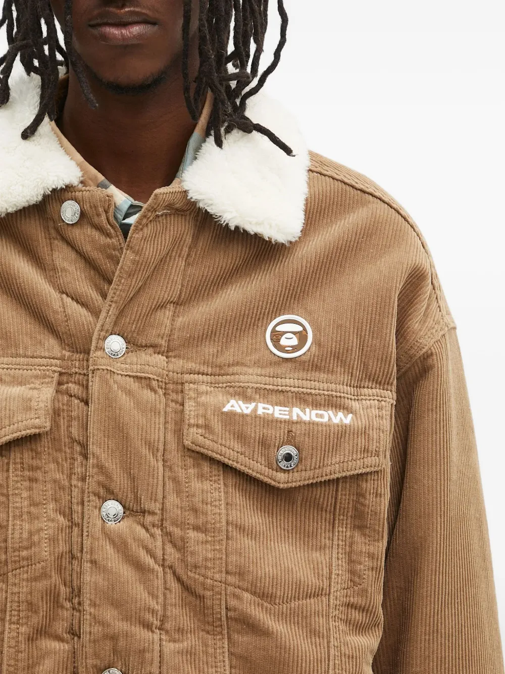 AAPE BY *A BATHING APE corduroy jacket Bruin