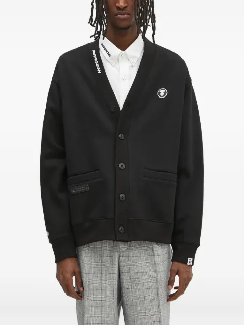 AAPE BY *A BATHING APE® Moonface Logo buttoned cardigan