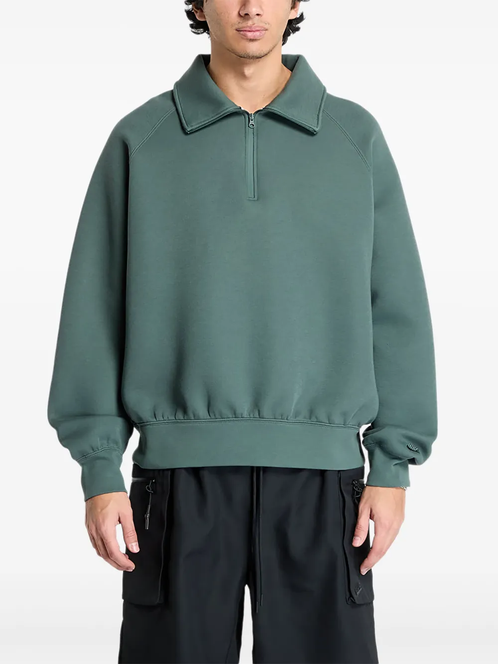 Nike Trui met halve rits Groen