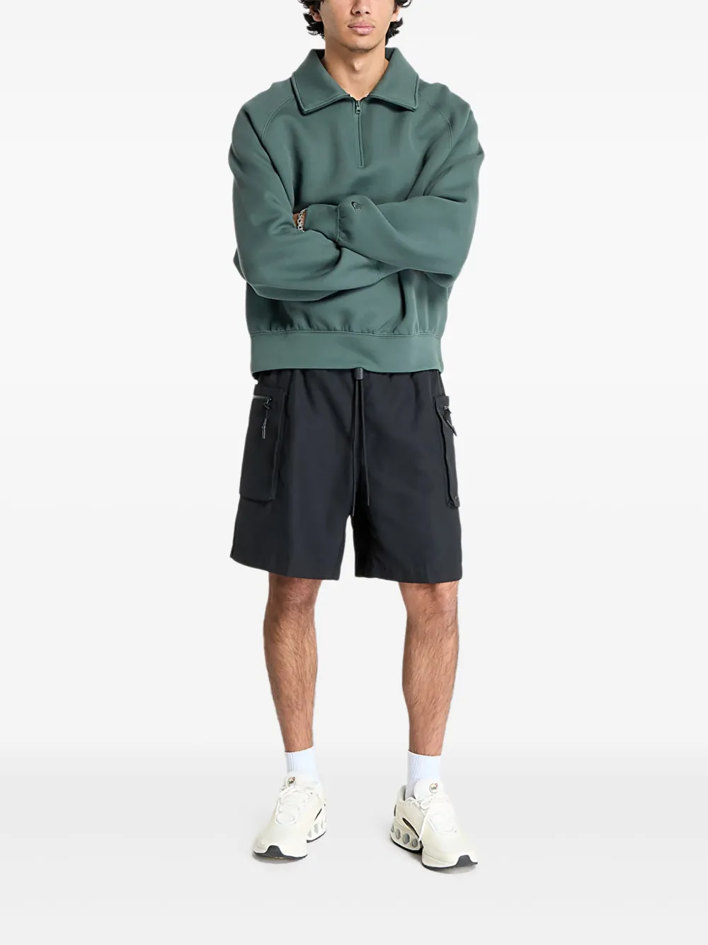 Nike Trui met halve rits Groen