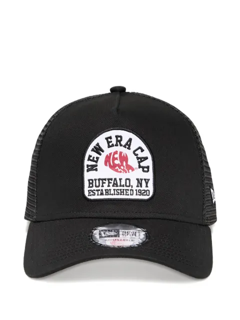 NEW ERA CAP logo-patch trucker cap