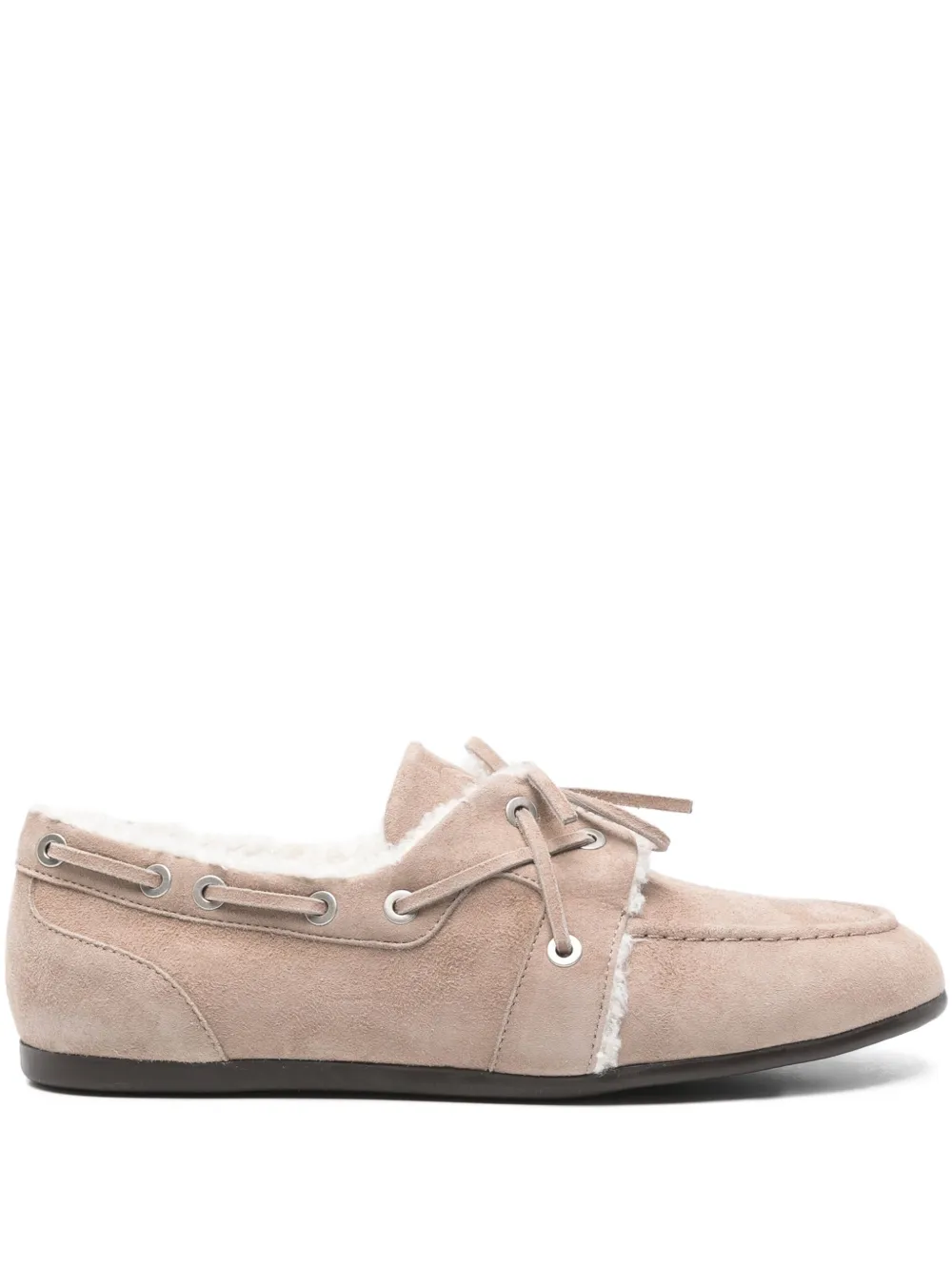 Peserico Suede Loafers In Nude