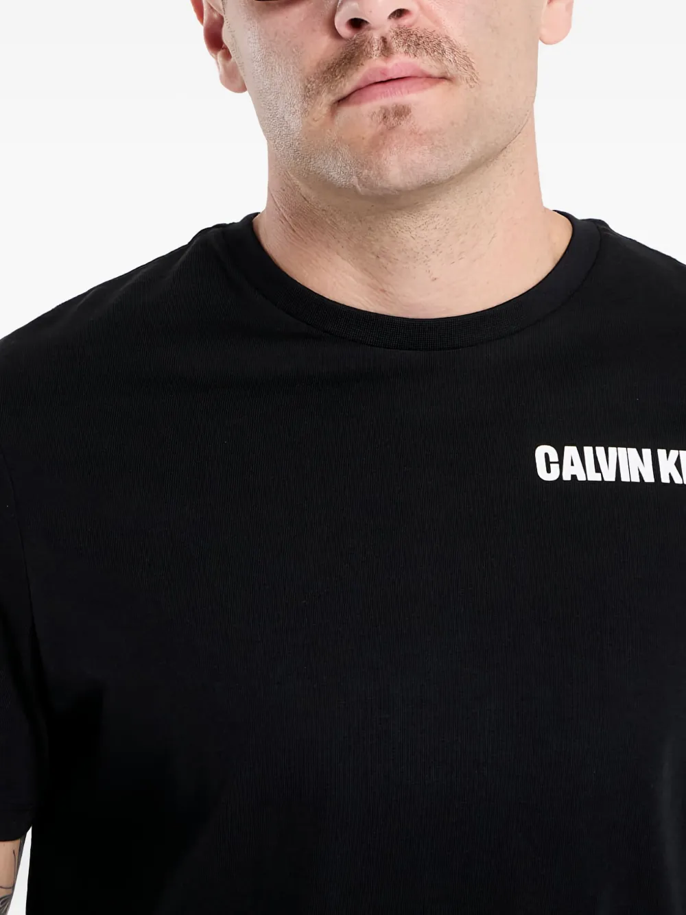 Calvin Klein T-shirt met kubusprint Zwart
