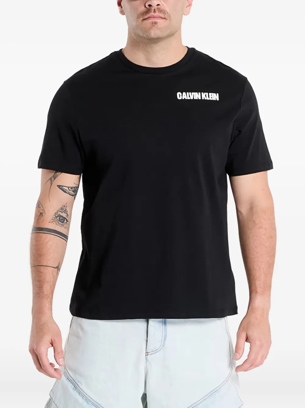 Calvin Klein T-shirt met kubusprint Zwart