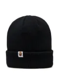 A BATHING APE® logo knit cap - Black
