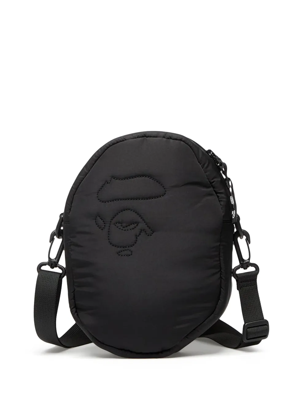A BATHING APE quilted shoulder bag Zwart