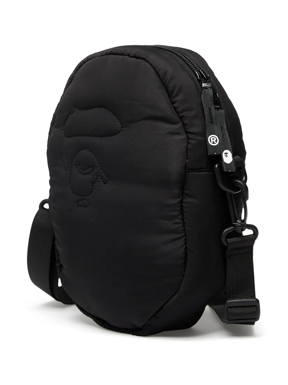 A BATHING APE quilted shoulder bag Zwart