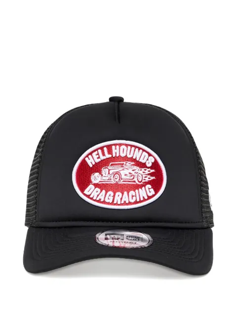 NEW ERA CAP graphic-patch trucker cap