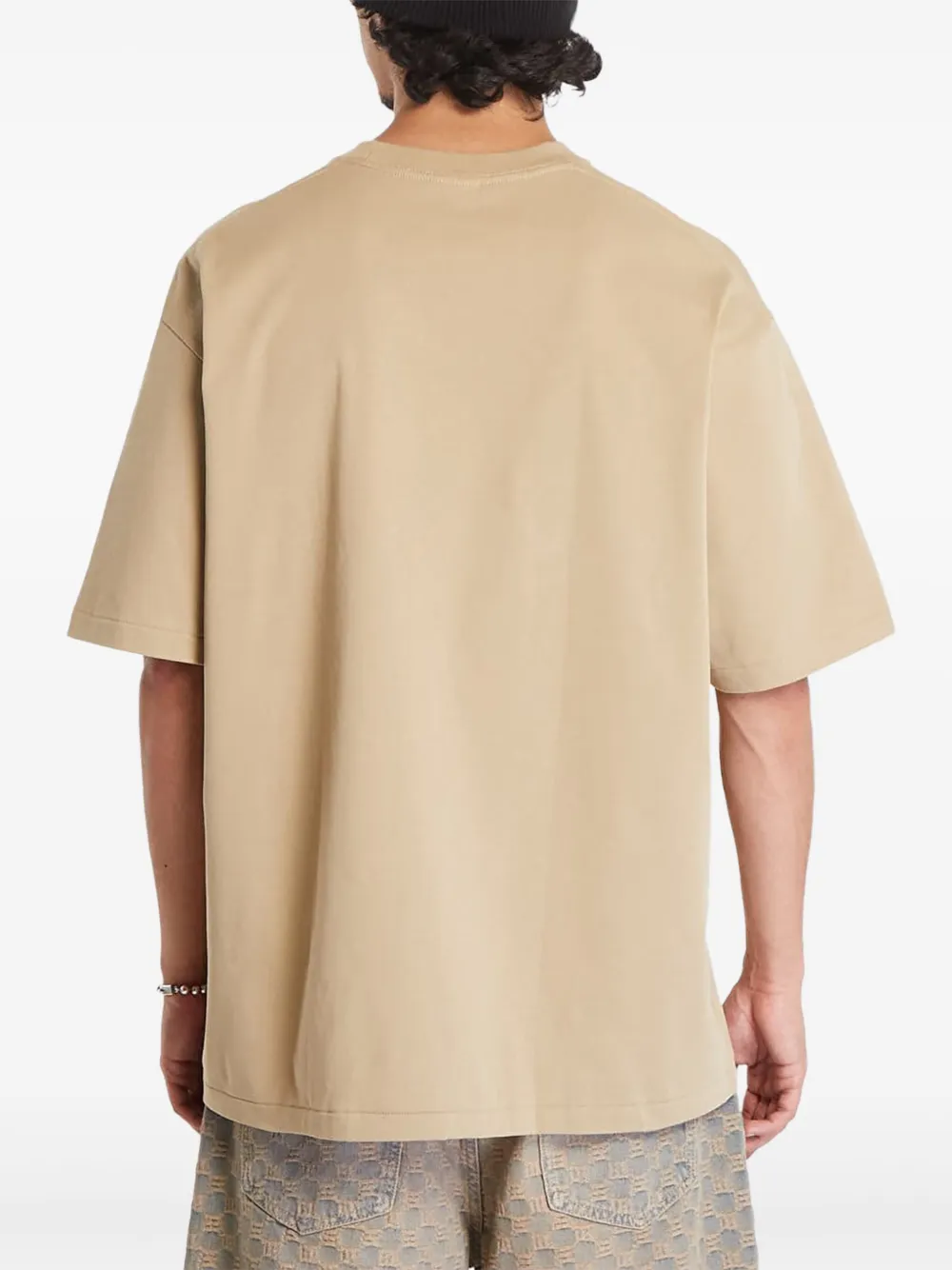 A BATHING APE T-shirt met grafische print Beige