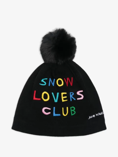 Rossignol x JCC pompom-detail embroidered beanie