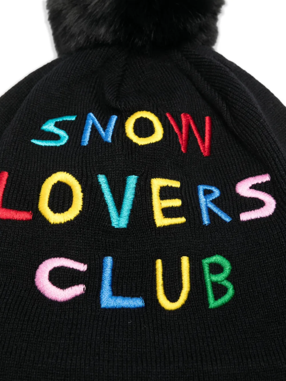 Rossignol Muts met geborduurd pompon Zwart