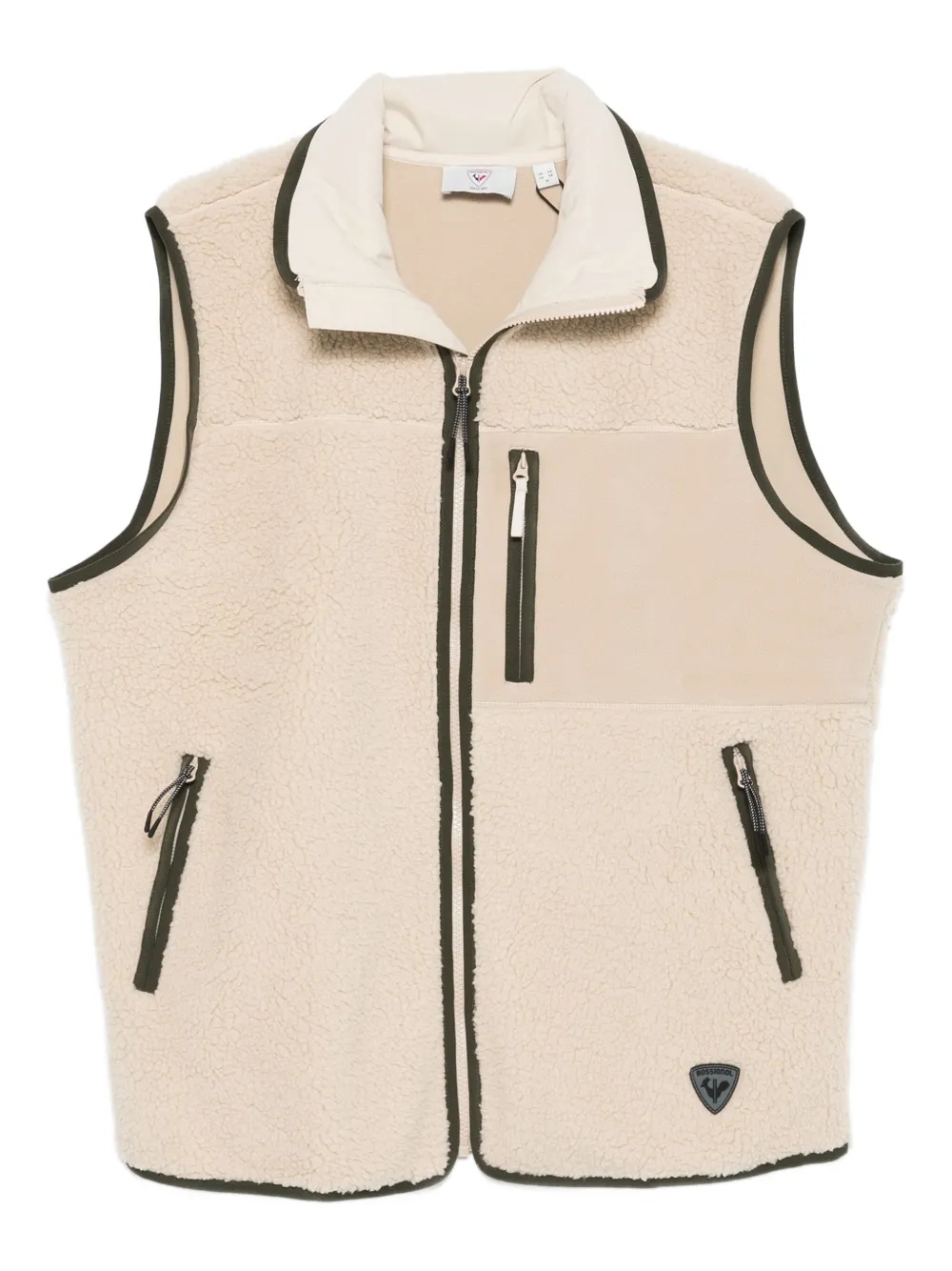 Rossignol Alltrack Sherpa Panelled Gilet In Neutral