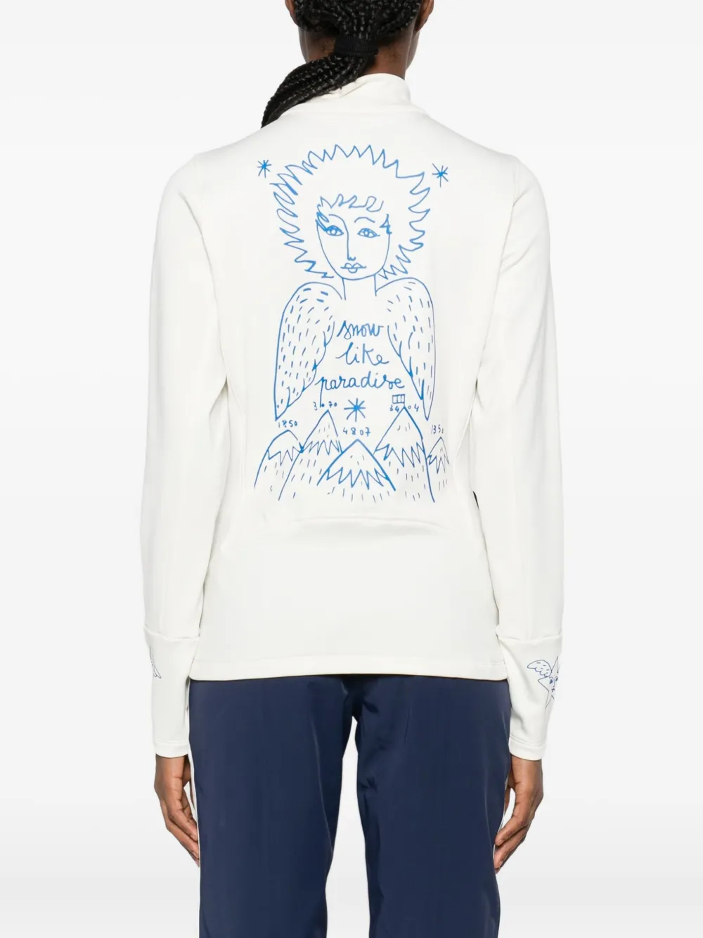 Rossignol Graphic-print Performance Sweatshirt In White