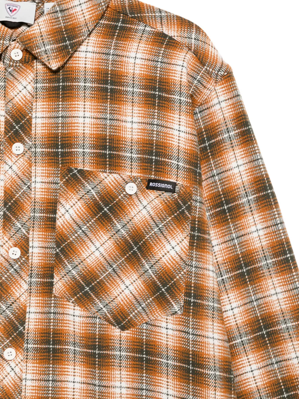  Rossignol Plaid Pocket Shirt - Orange 