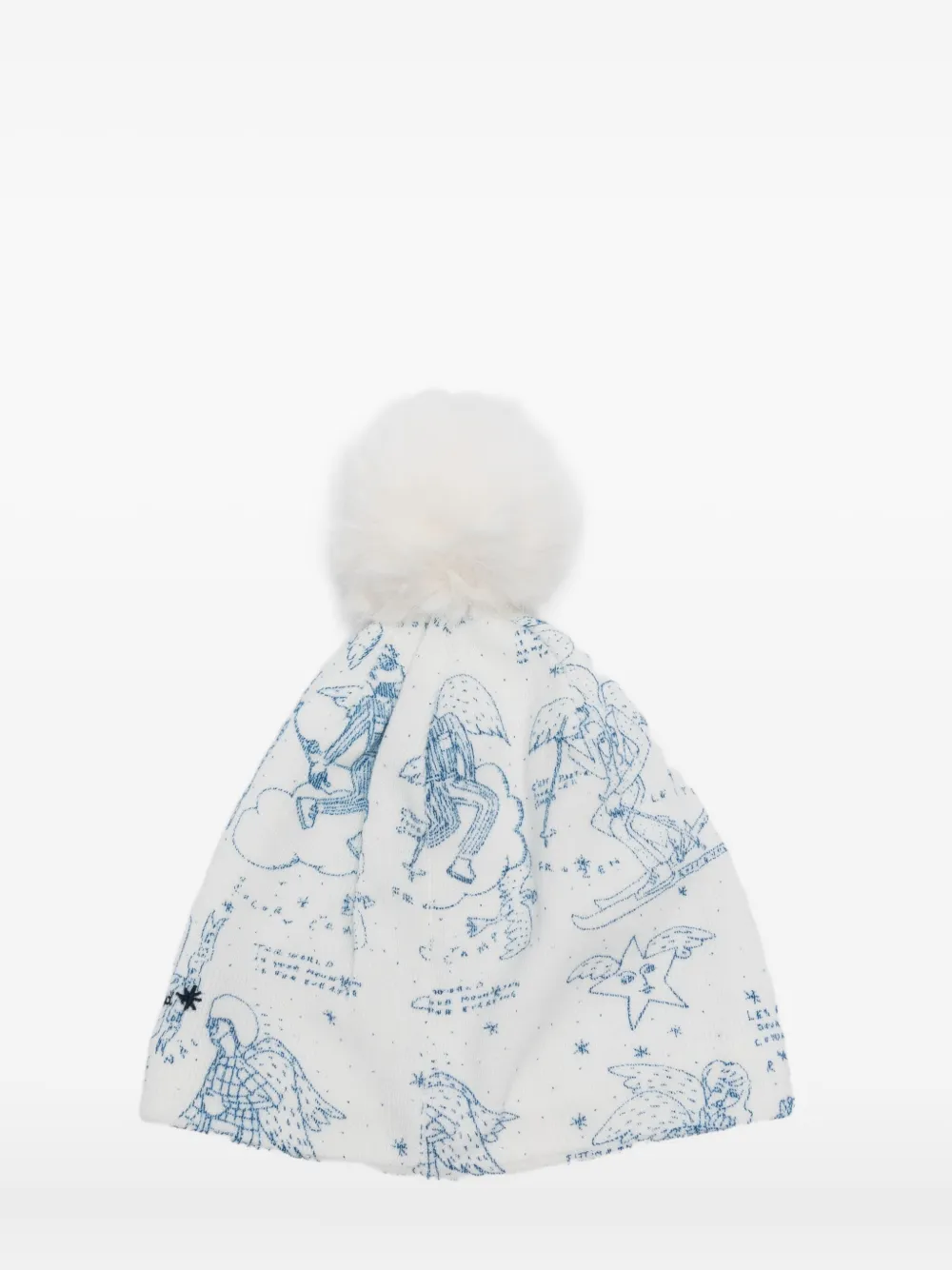 Rossignol Pompom-detail Printed Beanie In Transparent
