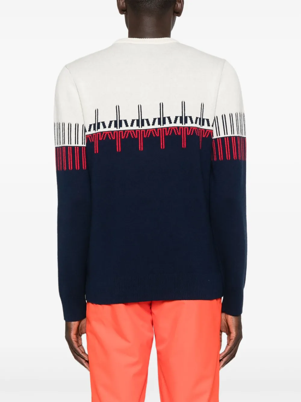 Rossignol Trui met ronde hals en patroon Blauw