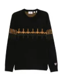 Rossignol patterned crew-neck sweater - Black