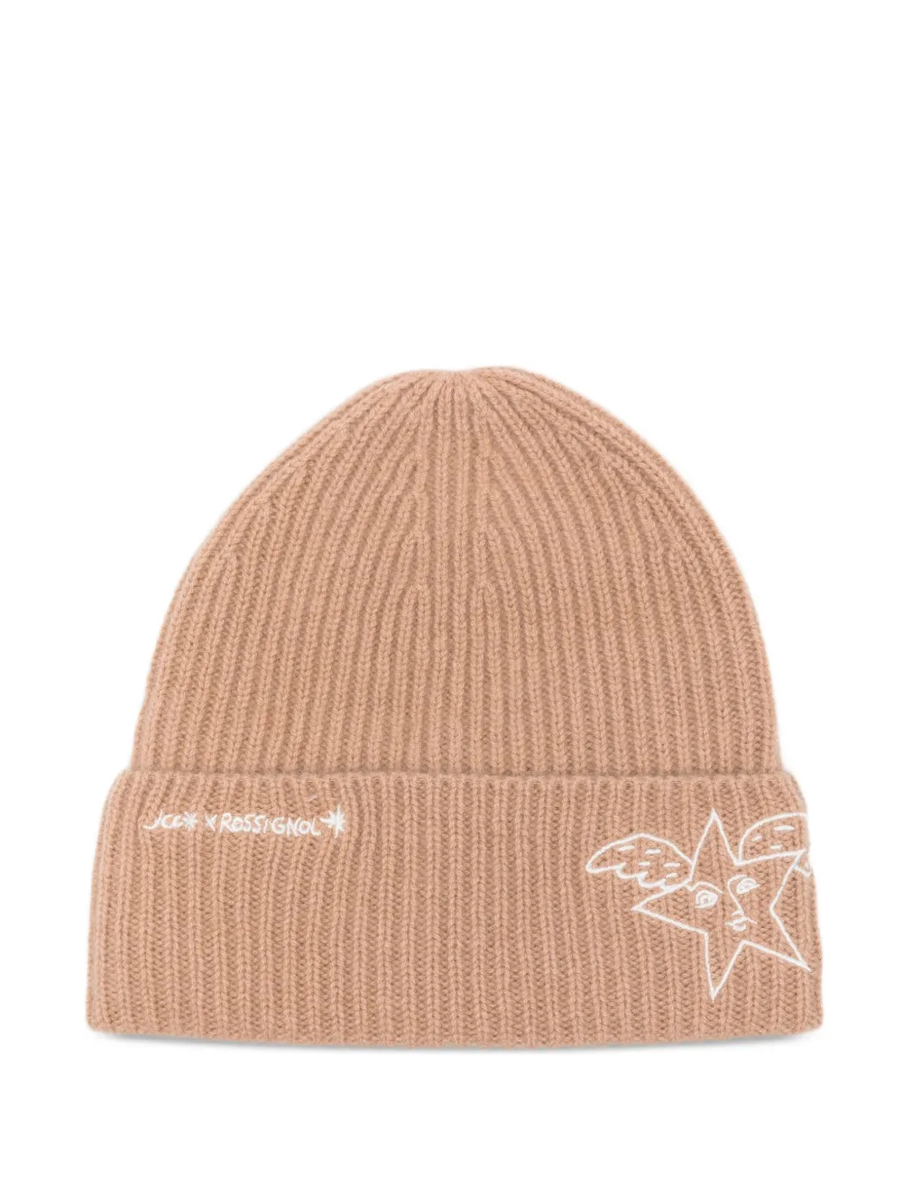 Rossignol ribbed embroidered beanie | Brown | Image 1