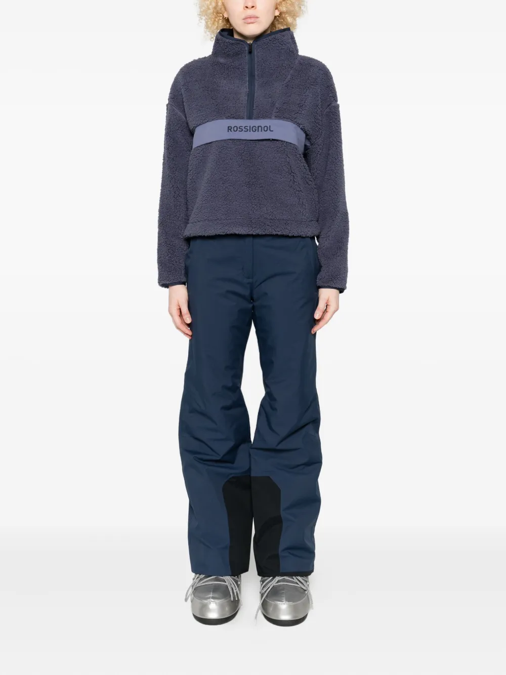 Rossignol Alltrack Half-zip Fleece Jacket In Blue