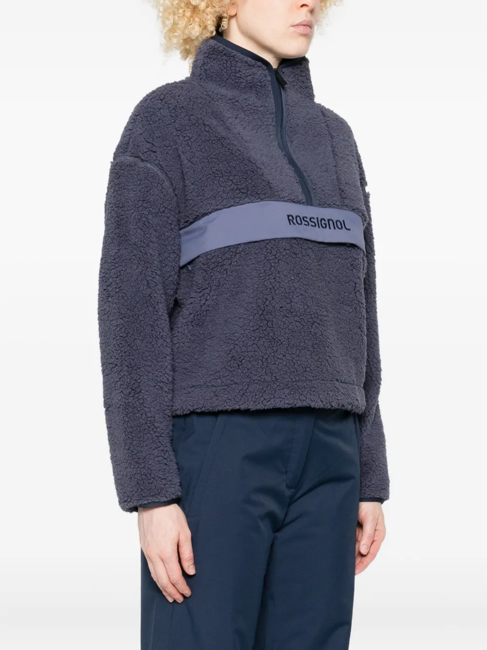 Rossignol Alltrack Half-zip Fleece Jacket In Blue
