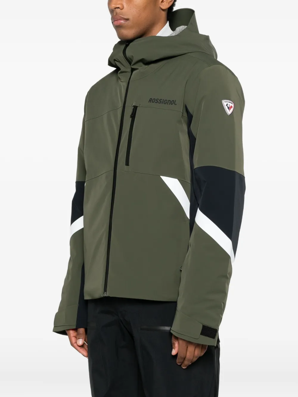 Rossignol Ciastel Hooded Zip Ski Jacket In Green