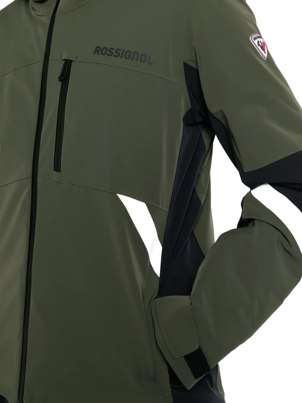 Rossignol Ciastel Hooded Zip Ski Jacket In Green