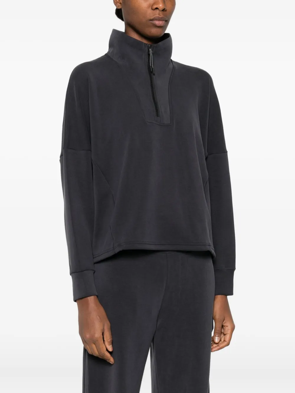 Rossignol Half-zip Scuba Fleece Sweatshirt In Gray