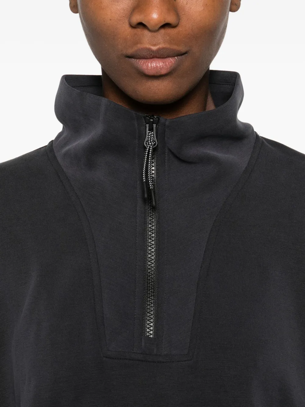 Rossignol Half-zip Scuba Fleece Sweatshirt In Gray