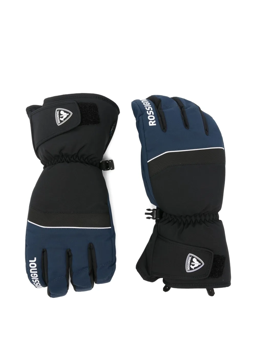 Rossignol logo-detail gloves - Blu