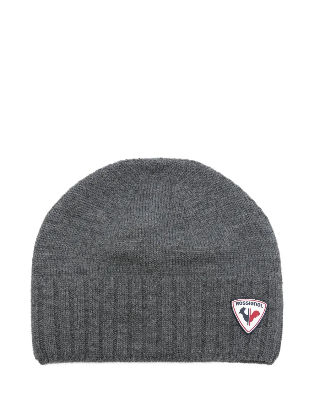 Rossignol Alan Ribbed Logo-patch Beanie In Gray