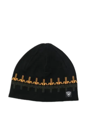 Perfect Moment Houndstooth Beanie | Black | FARFETCH