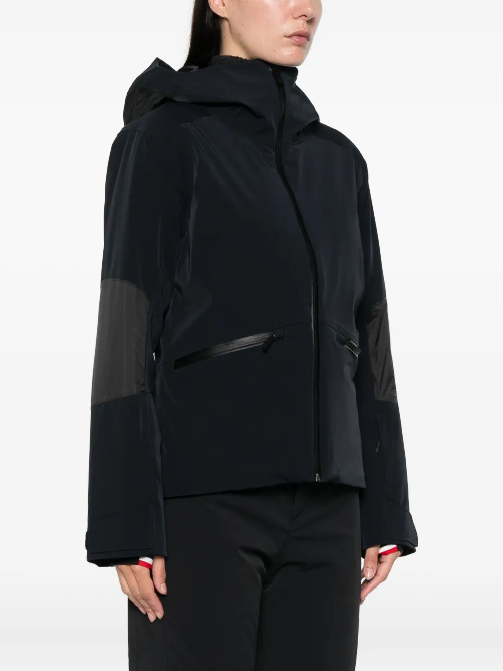 Rossignol Ciastel jack met vlak en capuchon Zwart