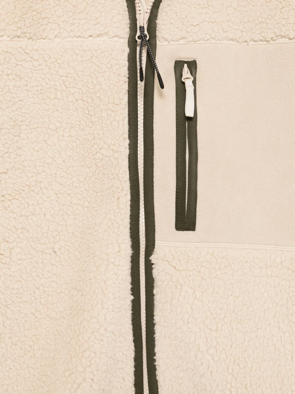 Rossignol Alltrack Sherpa Panelled Zip Jacket In Neutral