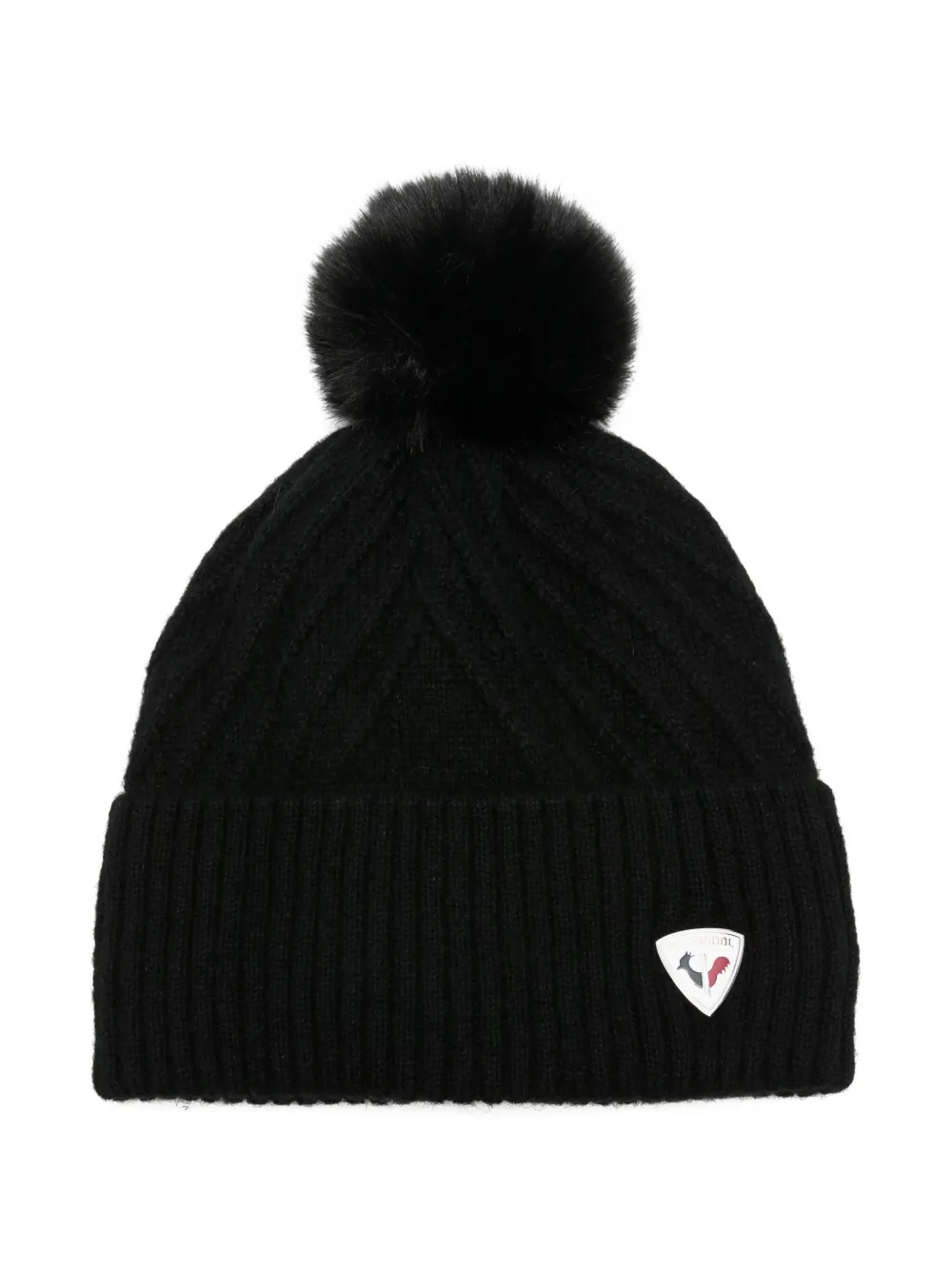 Rossignol Sara cable-knit pom-pom beanie - ブラック Rossignol Sara cable-knit pom-pom beanie - ブラック