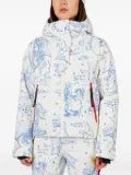 Rossignol graphic-pattern hooded jacket - White