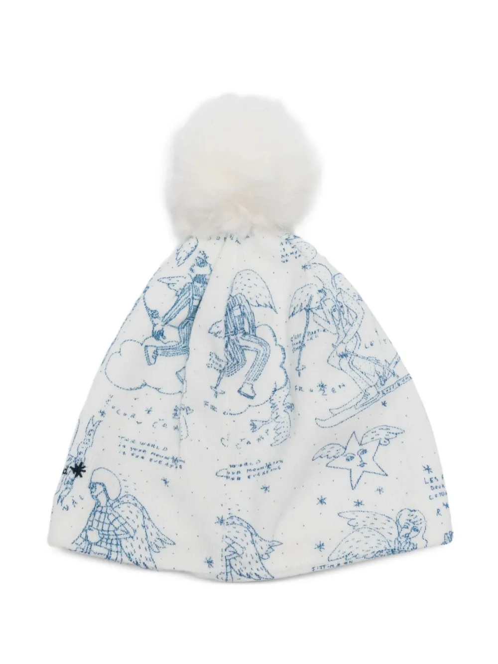  Rossignol X Jcc Pompom-detail Printed Beanie - White 
