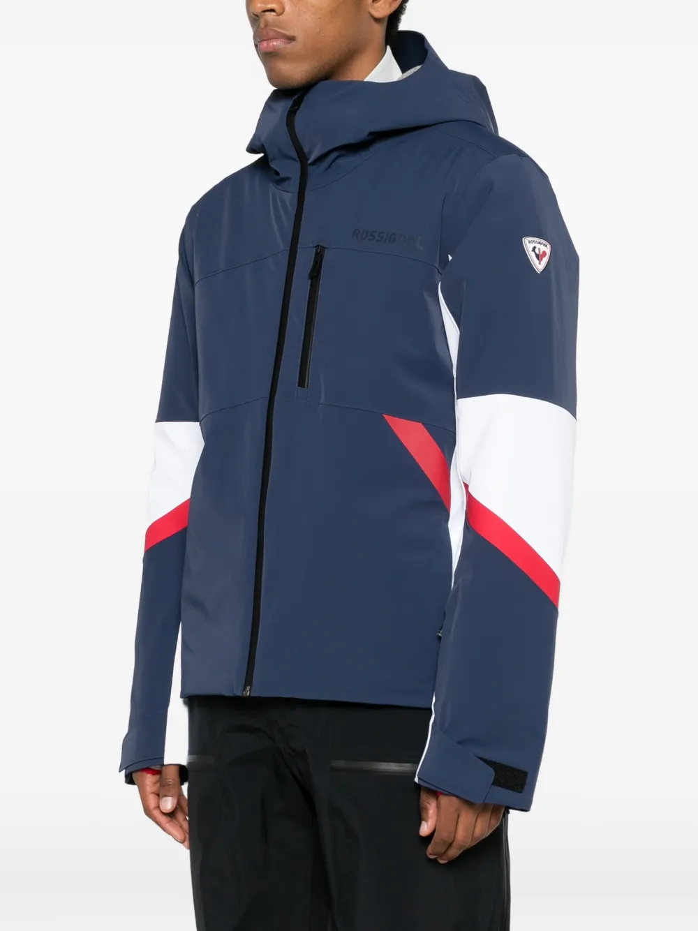 Rossignol Ciastel Zip Hooded Ski Jacket In Blue
