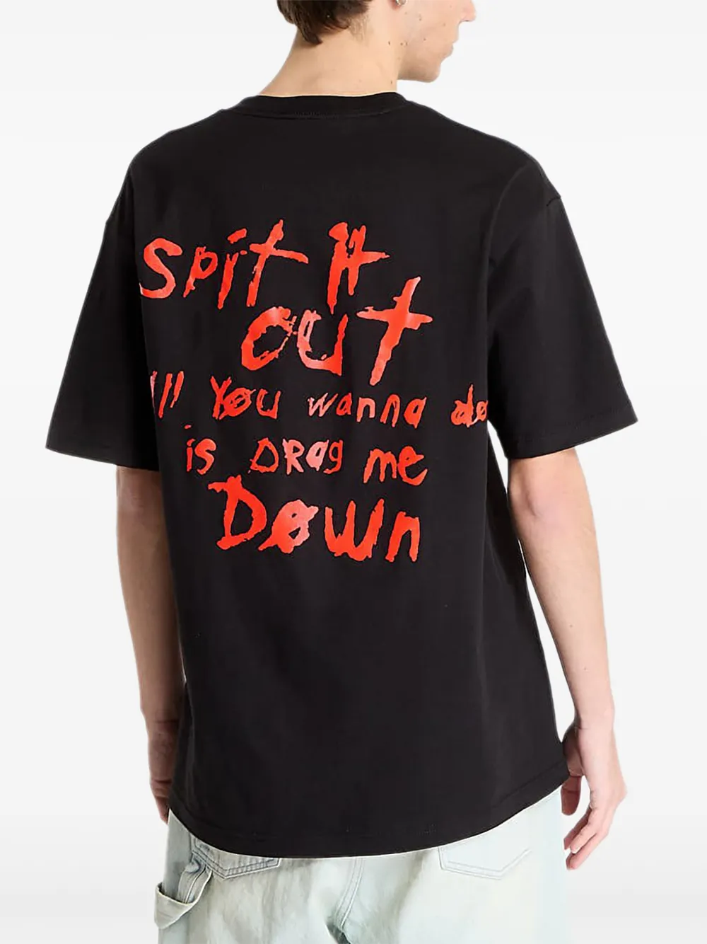 Pleasures x Slipknot Teeth grafisch T-shirt Zwart