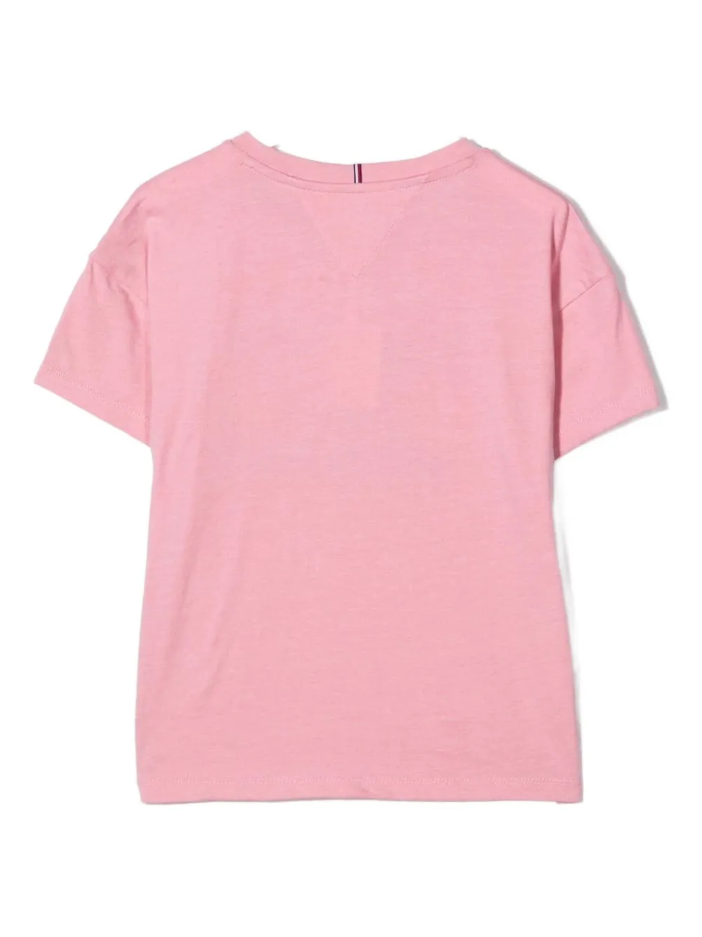 Tommy Hilfiger Junior floral-logo T-shirt Roze