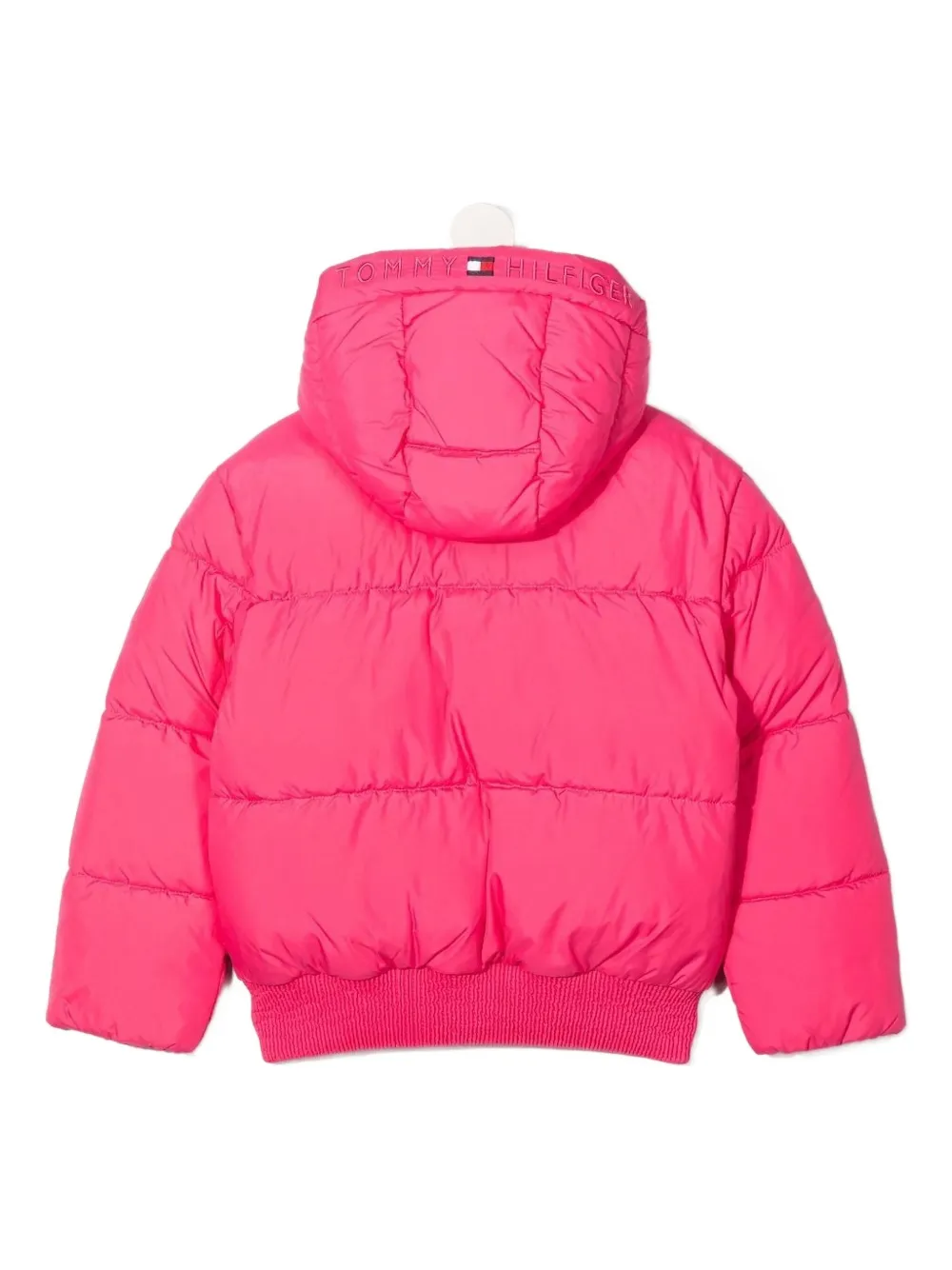 Tommy Hilfiger Junior quilted hooded puffer jacket Roze