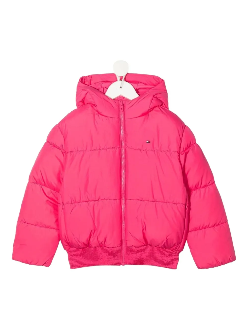 Tommy Hilfiger Junior quilted hooded puffer jacket Roze