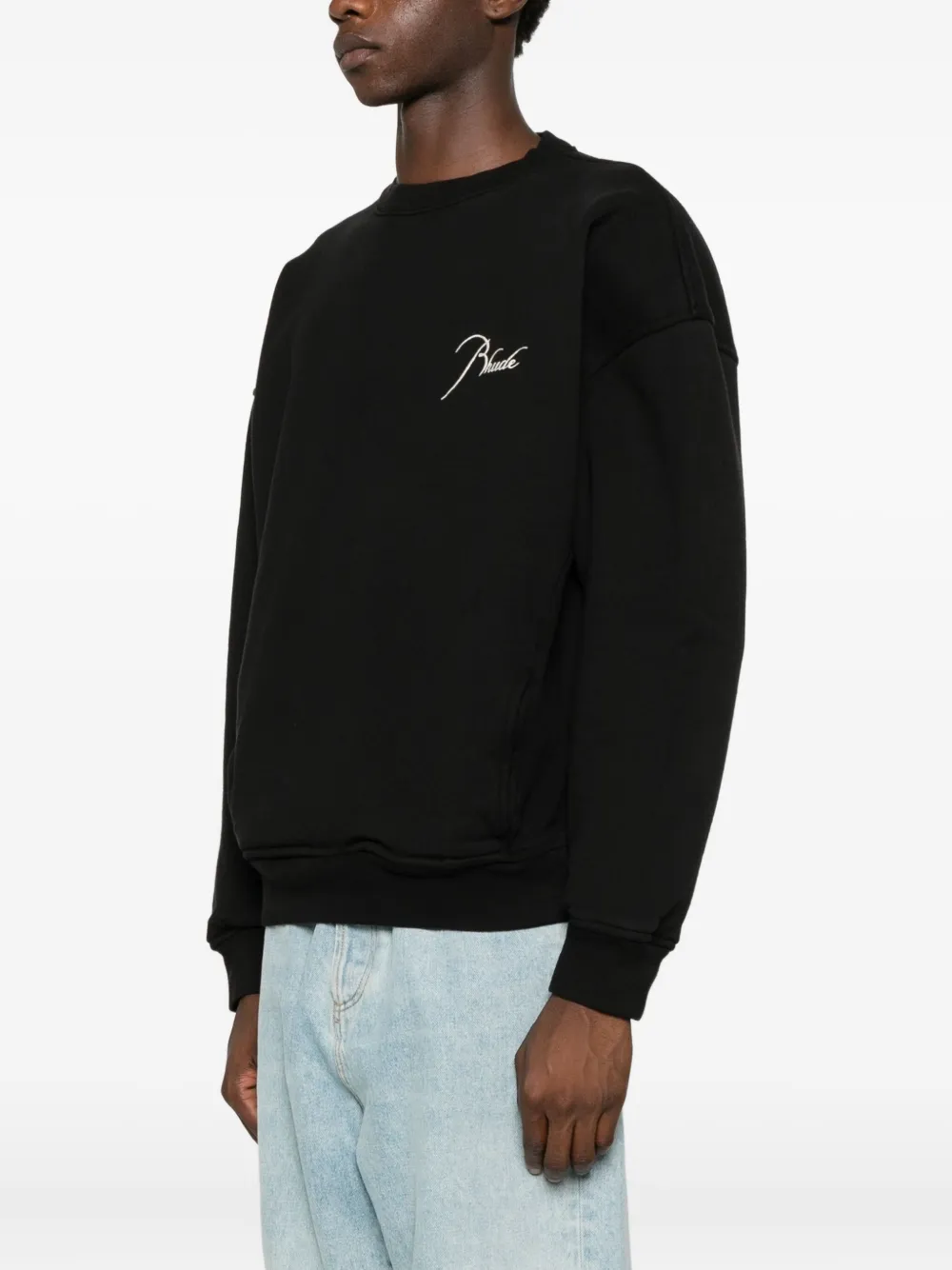 RHUDE Sweater met logoprint Zwart