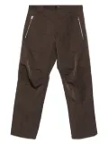 RANRA zip-pocket trousers - Brown