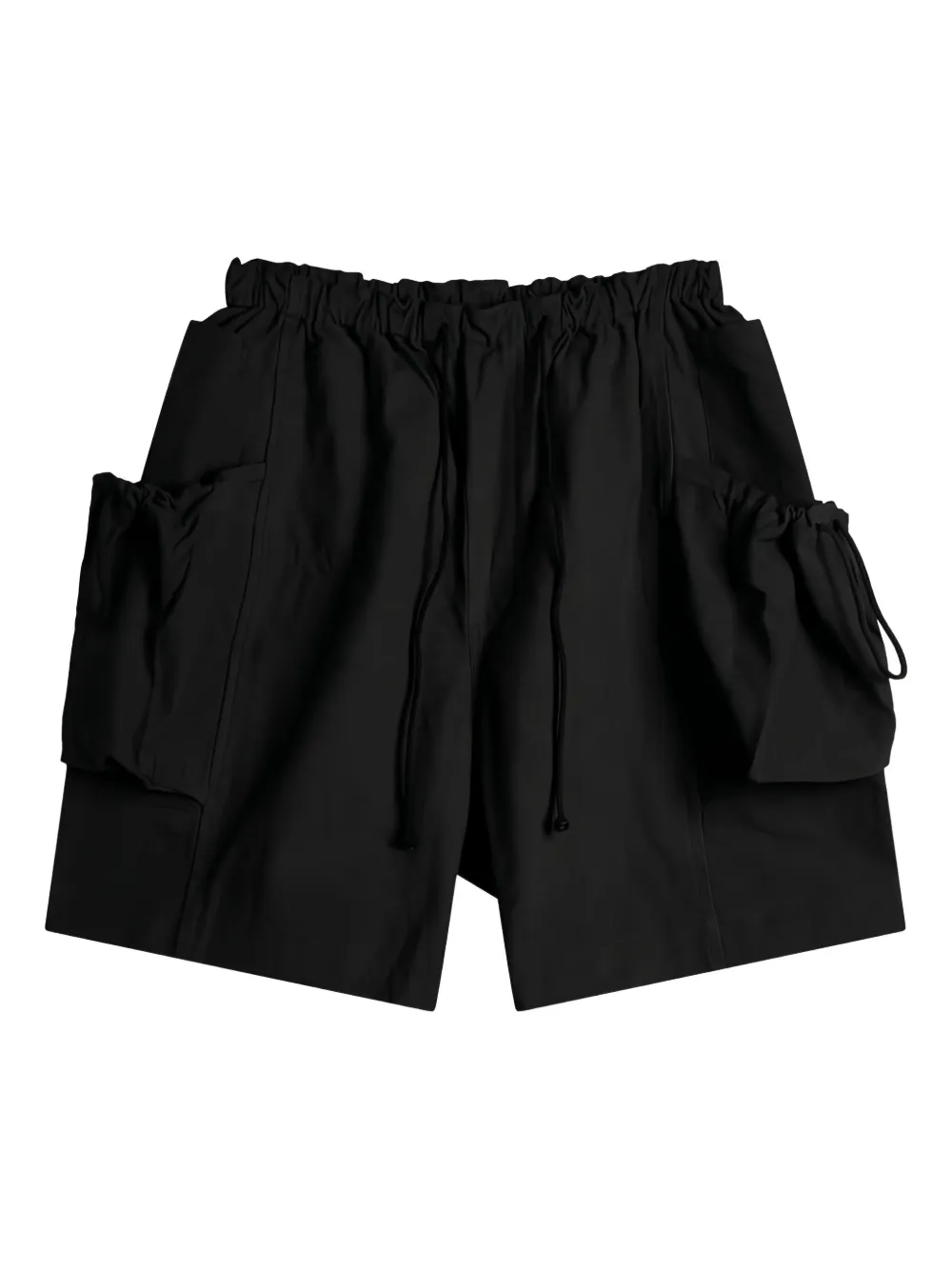 STORY mfg. Salt elasticated-waist cargo shorts | Black | Image 1
