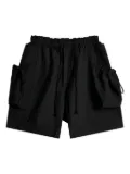 STORY mfg. Salt elasticated-waist cargo shorts - Black